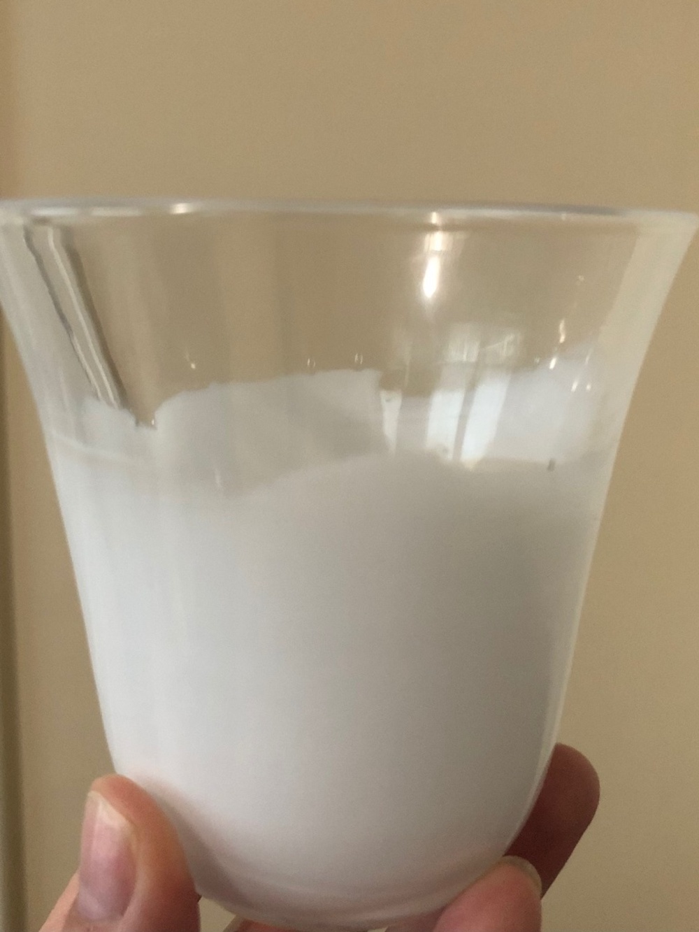 Bathroom cup brush holder white asymmetrical design durable glass